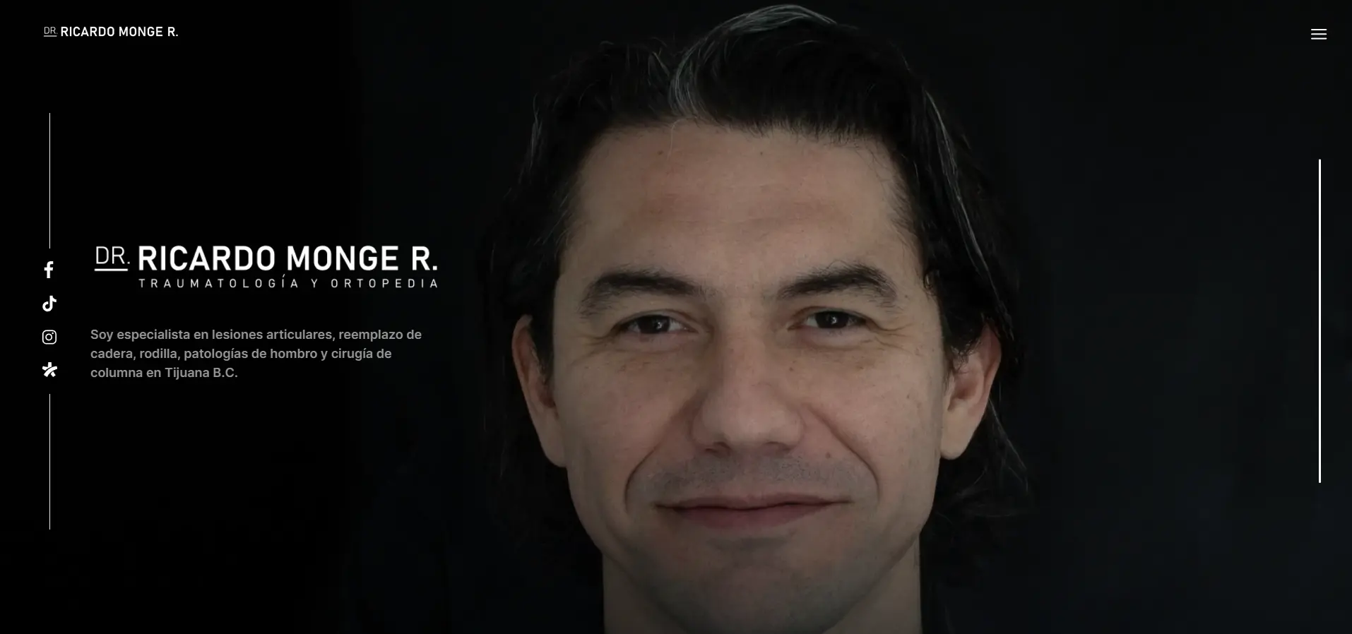 Captura de pantalla del proyecto Ricardo Monge