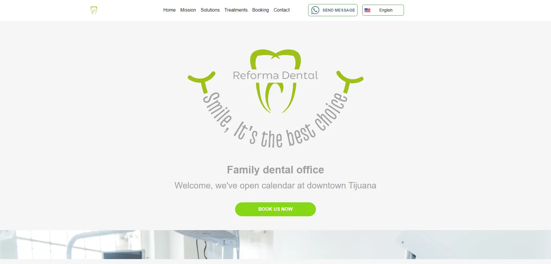 Captura de pantalla del proyecto Reforma Dental - React/Tailwind