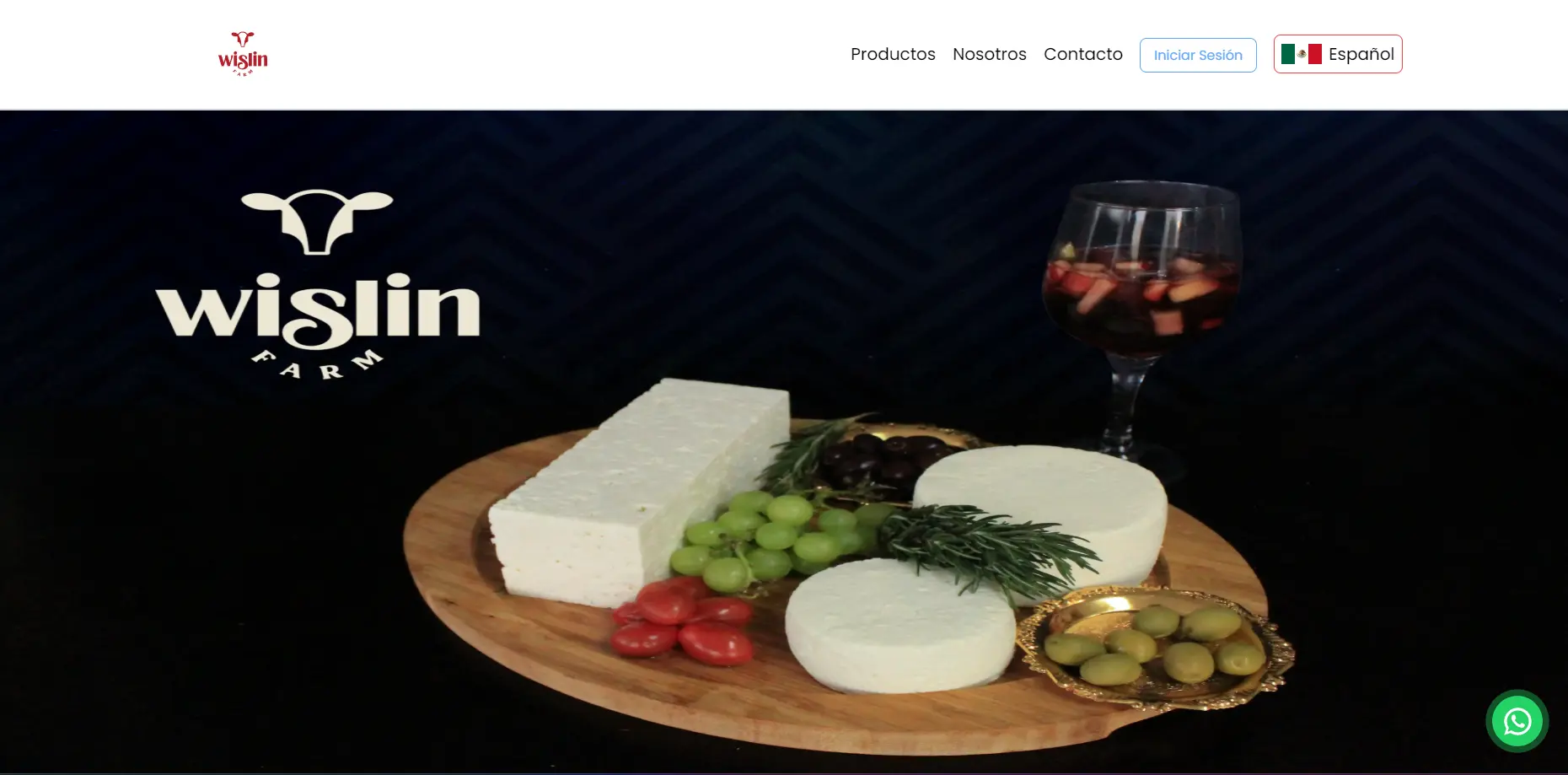 Captura de pantalla del proyecto Wislin Farm